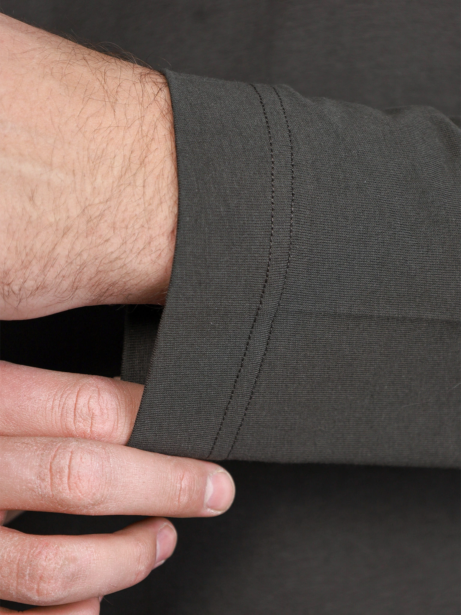 Футболка цвета хаки из хлопка